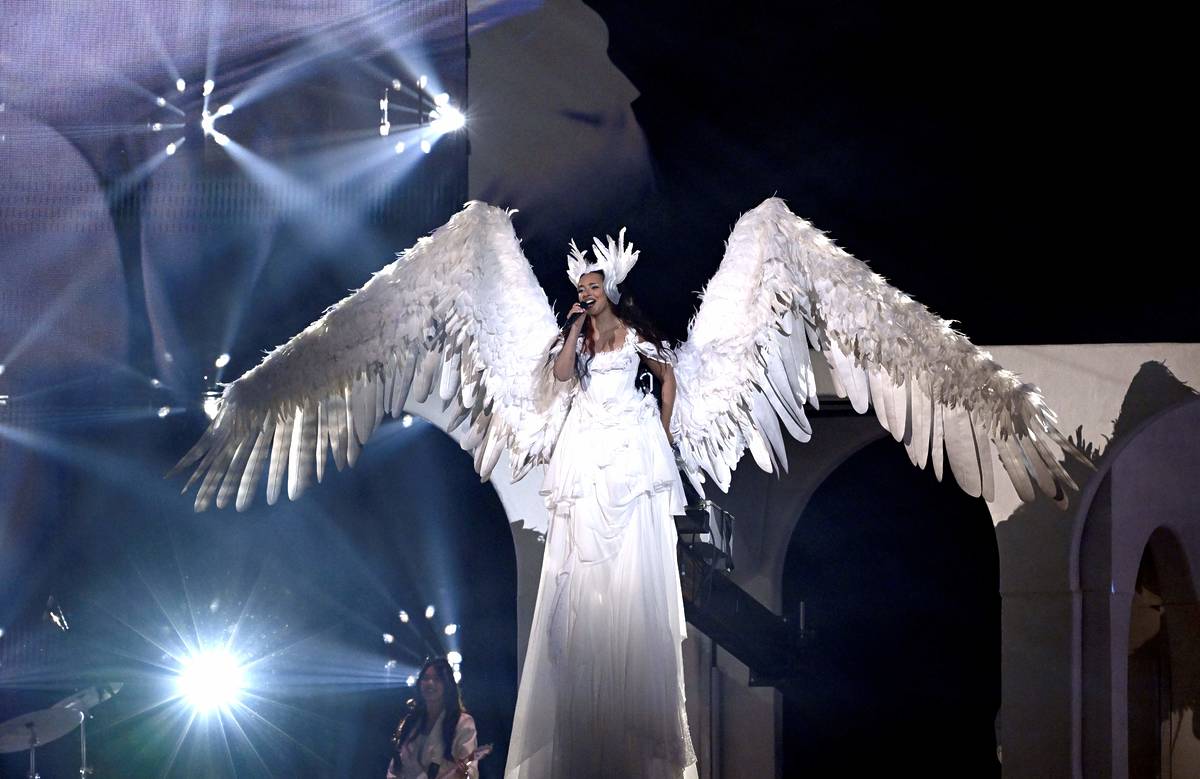 JADE brit awards angel costume