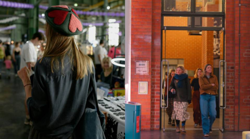 People's History Museum people walking in