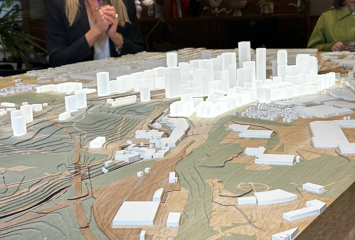 model of red bank redevelopment