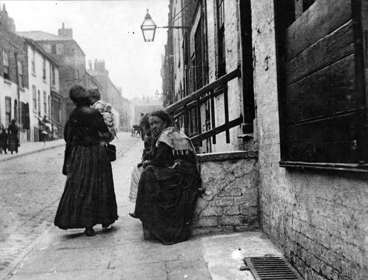 red bank slum victorian photo
