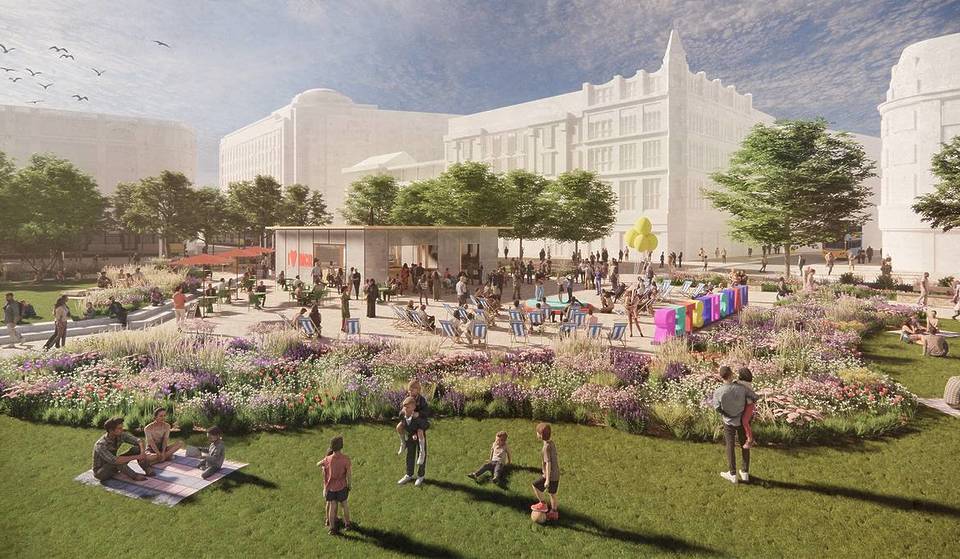 “Putting The Gardens Back In Piccadilly Gardens” – Plans To Transform Manchester City Centre Green Space Revealed Featuring More Flowers, An Improved Play Area & New Transport Interchange