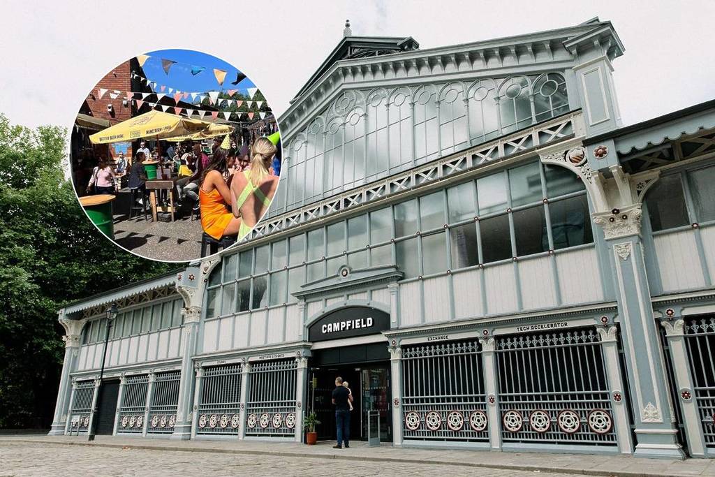 campfield market manchester with grub beer garden