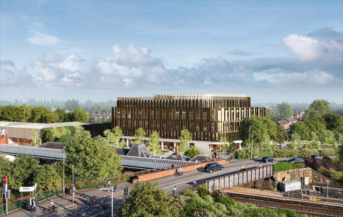 cgi showing view of wrexham station