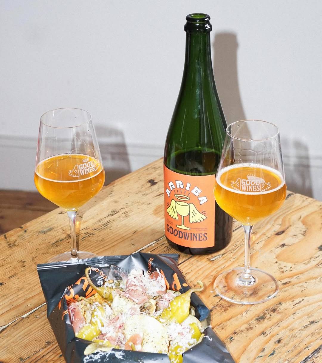 good wines natural wine with crisps