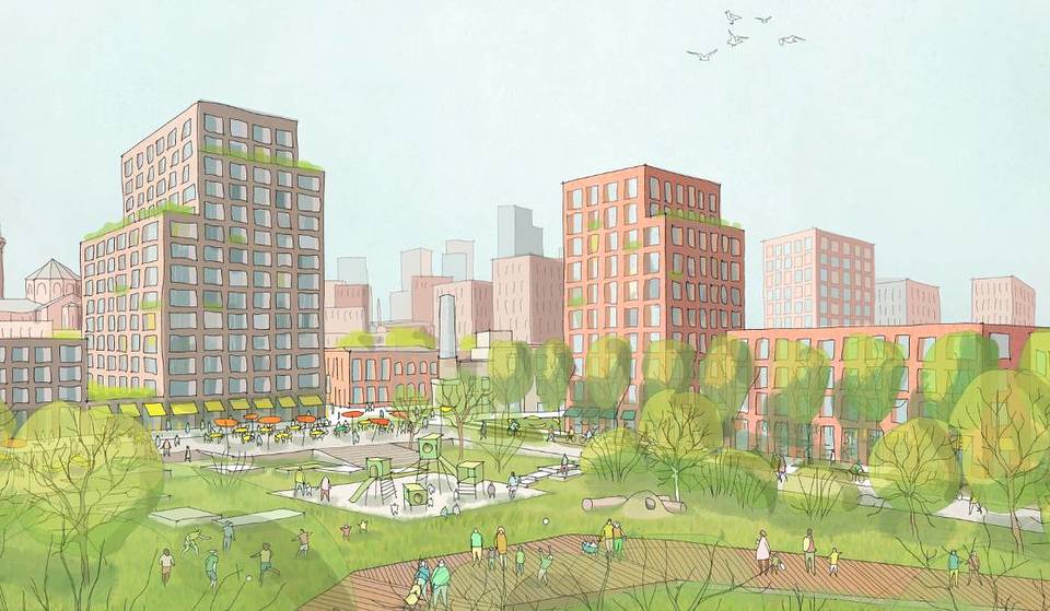 Strangeways Regeneration Plans Have Been Finalised Highlighting 7,000 New Homes, A 60-Hectare Park And A Pledge To Supporting Manchester&#8217;s Target To Become A Zero-Carbon City By 2038