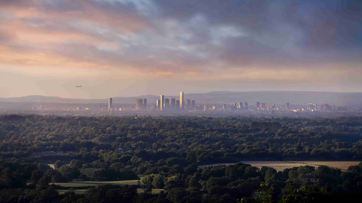 Viadux2 with Nobu Manchester as part of Manchester skyline