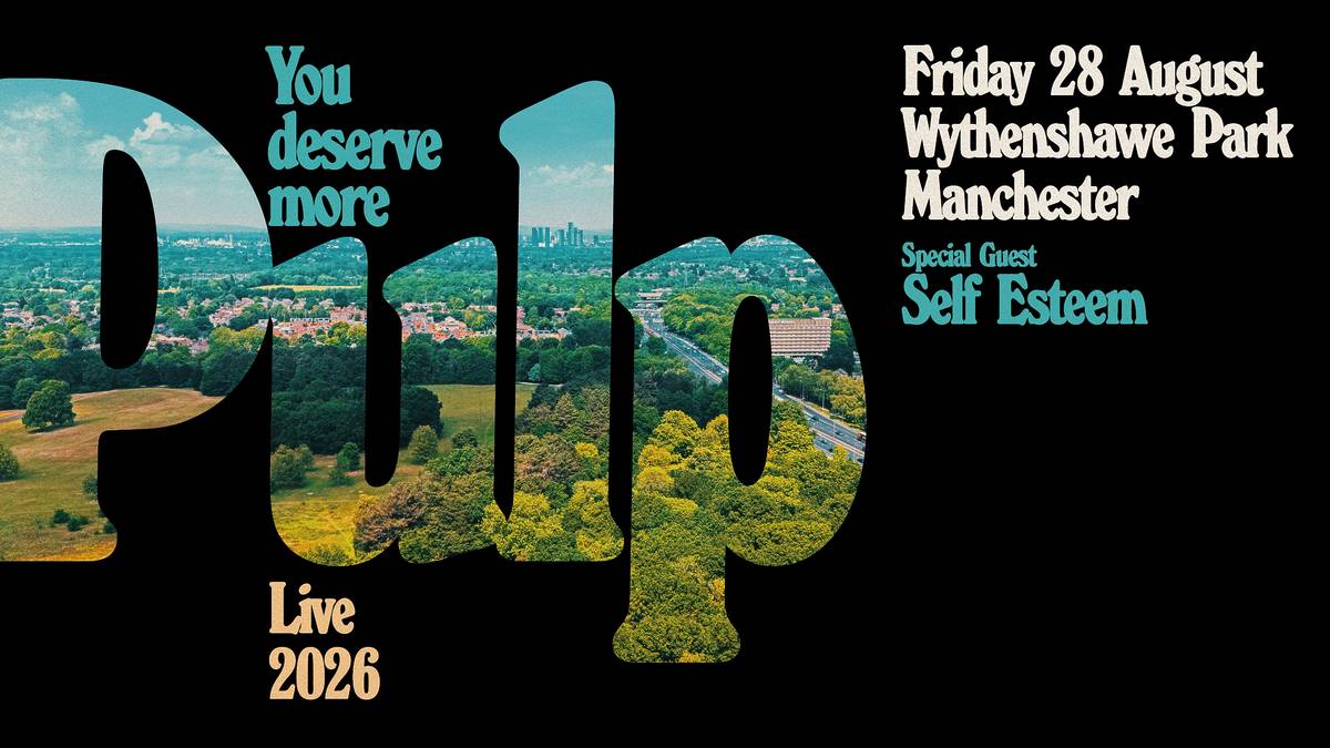 pulp poster wythenshawe park manchester 2026