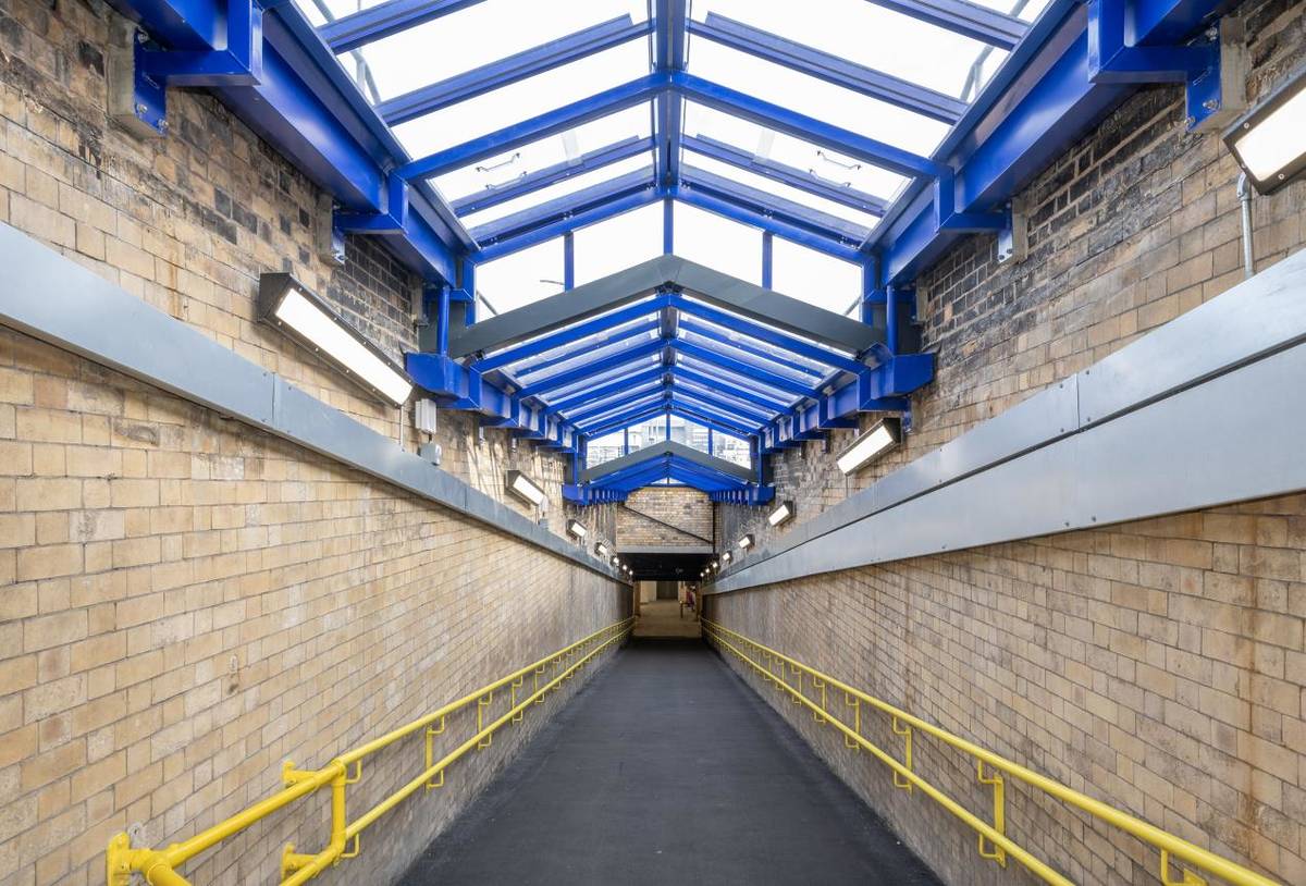 A new roof has been installed at Salford Central station as part of £10m improvement works