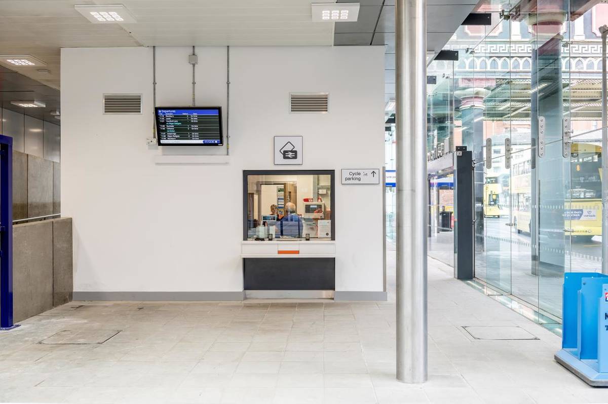 A new ticket office has been installed at rail station