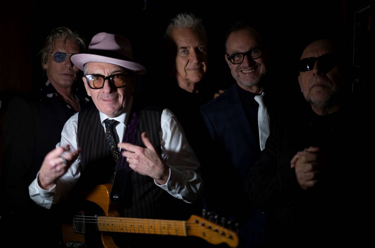 promo shot of Elvis Costello and The Imposters