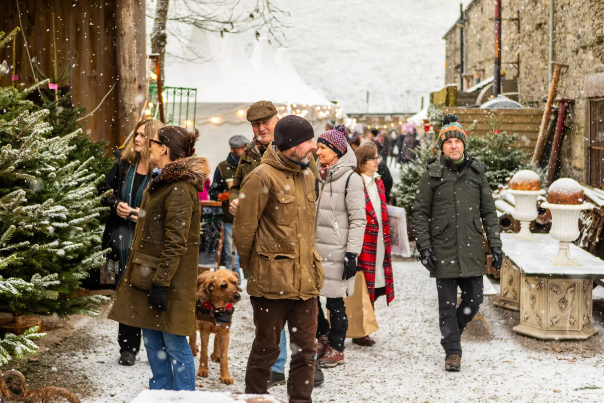 yew tree barn christmas market cartmel