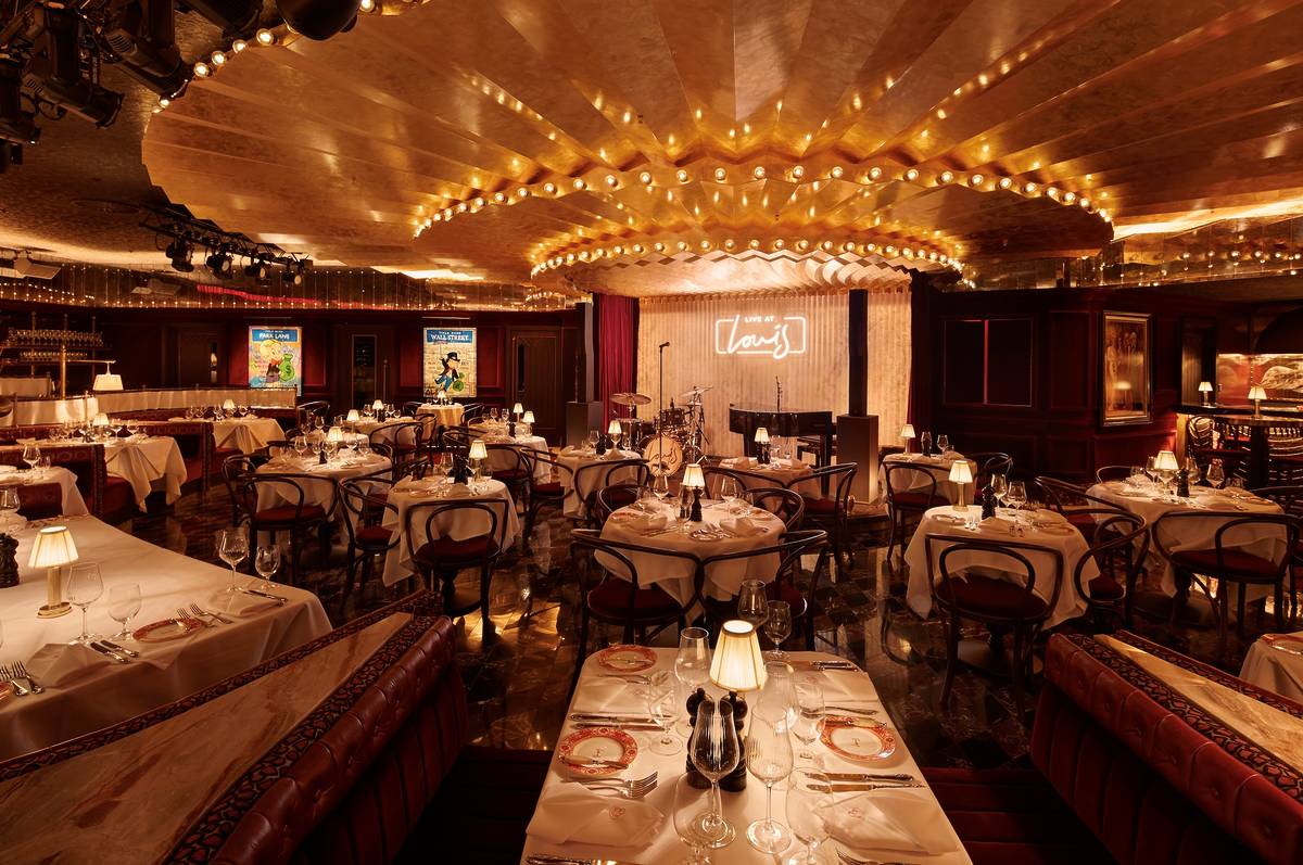 view of stage at louis restaurant manchester