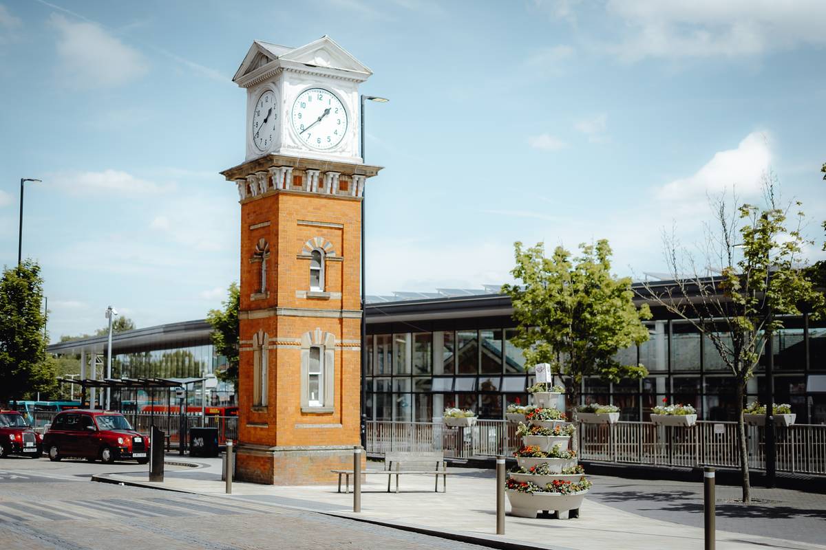 Altrincham, Manchester - August 1 2024 : Altrincham town, Greater Manchester.