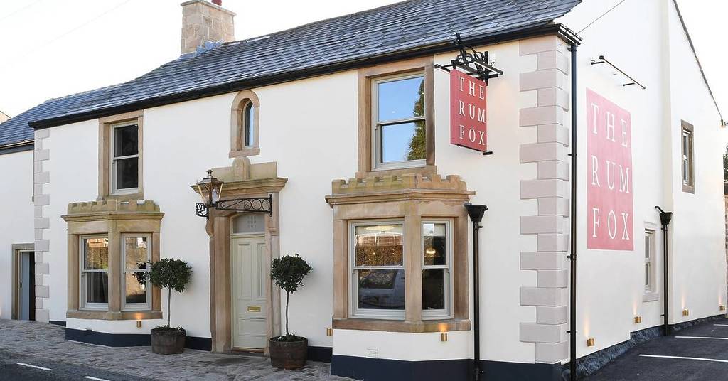 outside the rum fox pub in grindleton