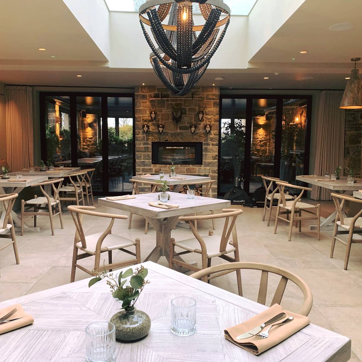 restaurant at the rum fox in grindleton, lancashire