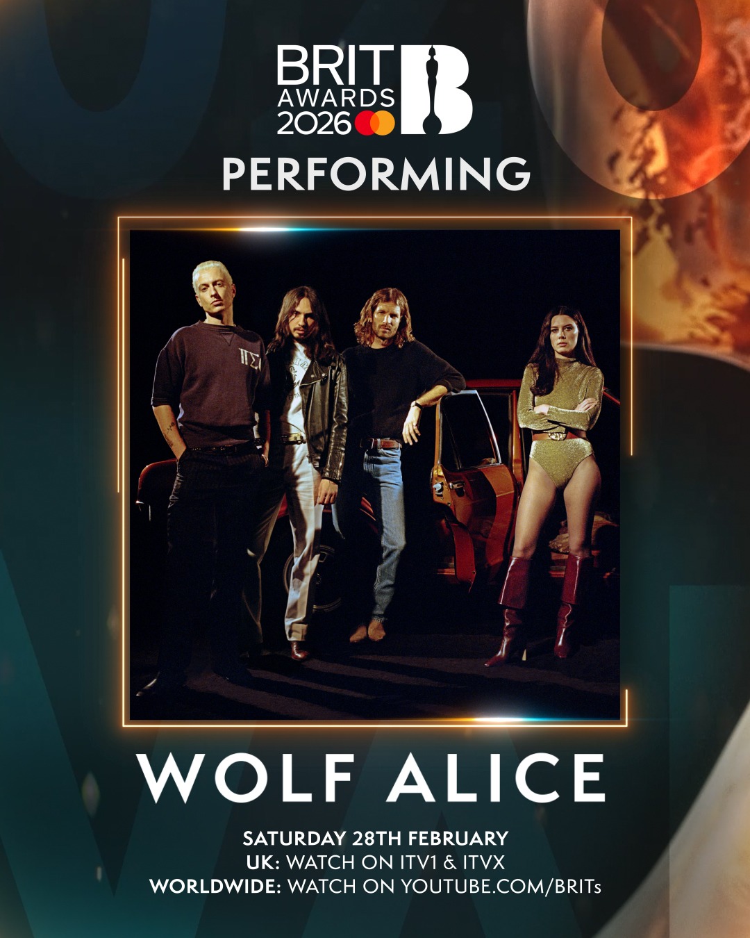 wolf alice performing brit awards manchester