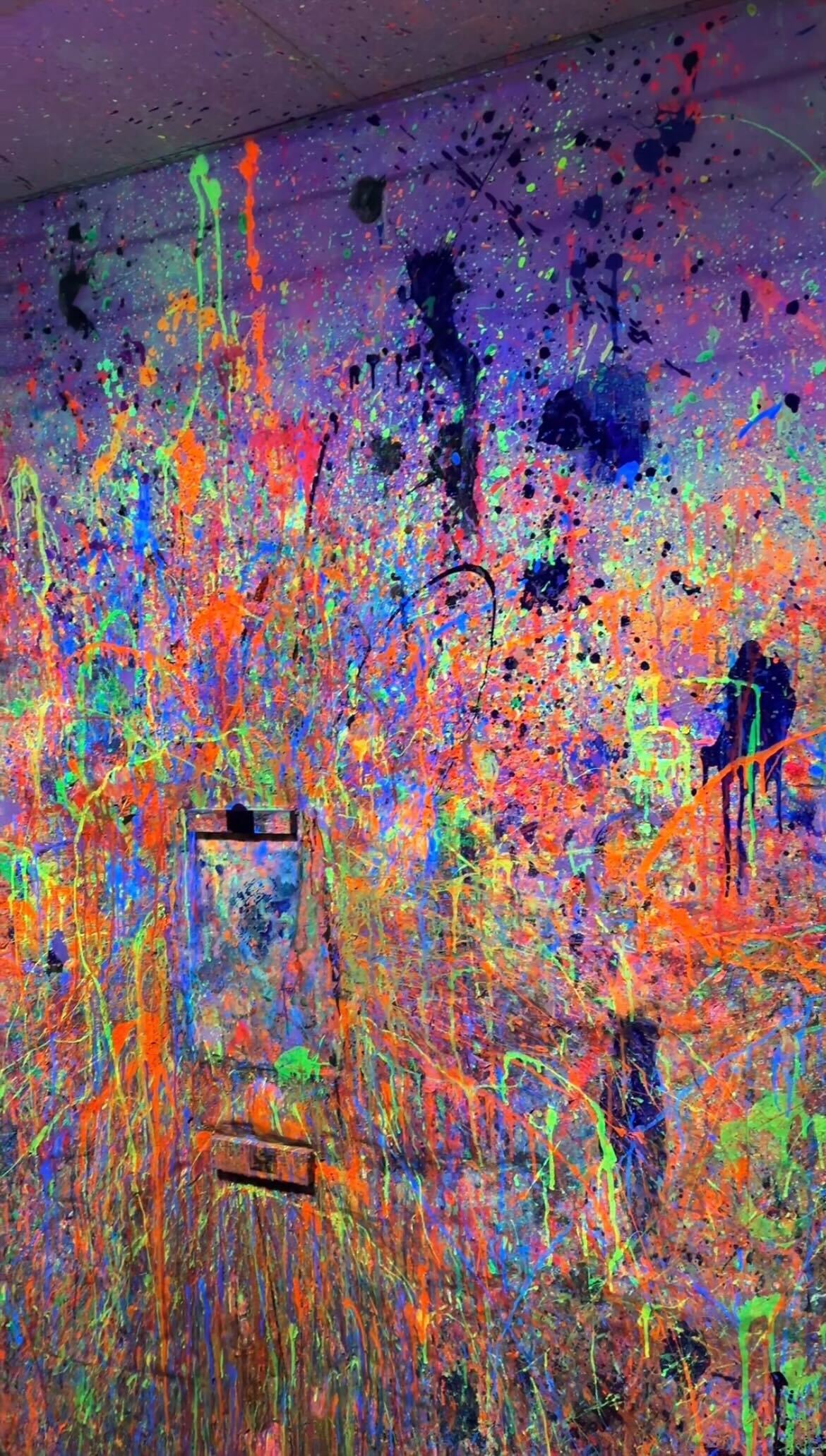 paint splattered walls at paint splat urmston