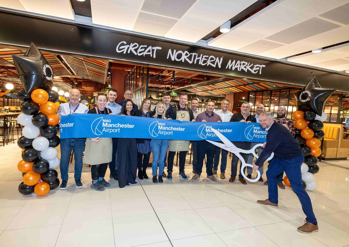 people opening great northern market at manchester airport