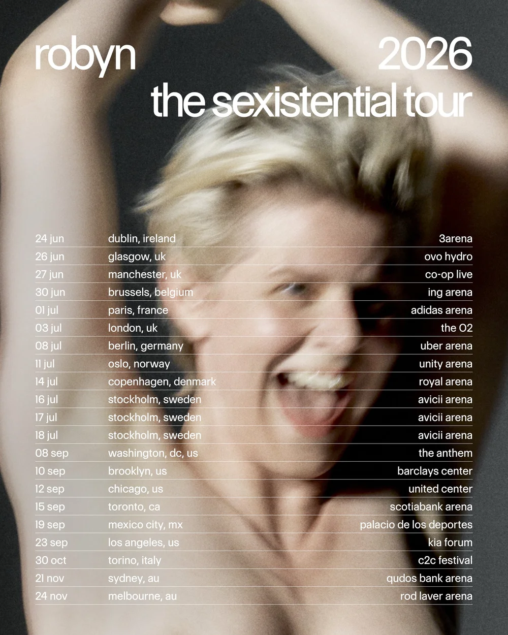 robyn tour poster
