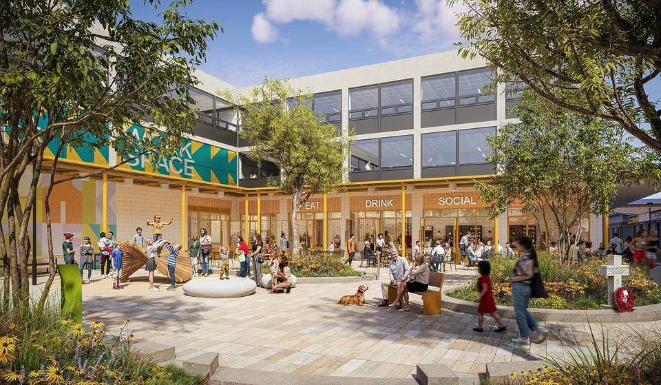 Plans have been revealed for a brand-new food hall in this Manchester suburb as part of a £500m town centre regeneration – here’s when it’s set to be complete