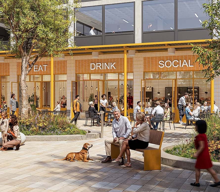 signage food, drink, social