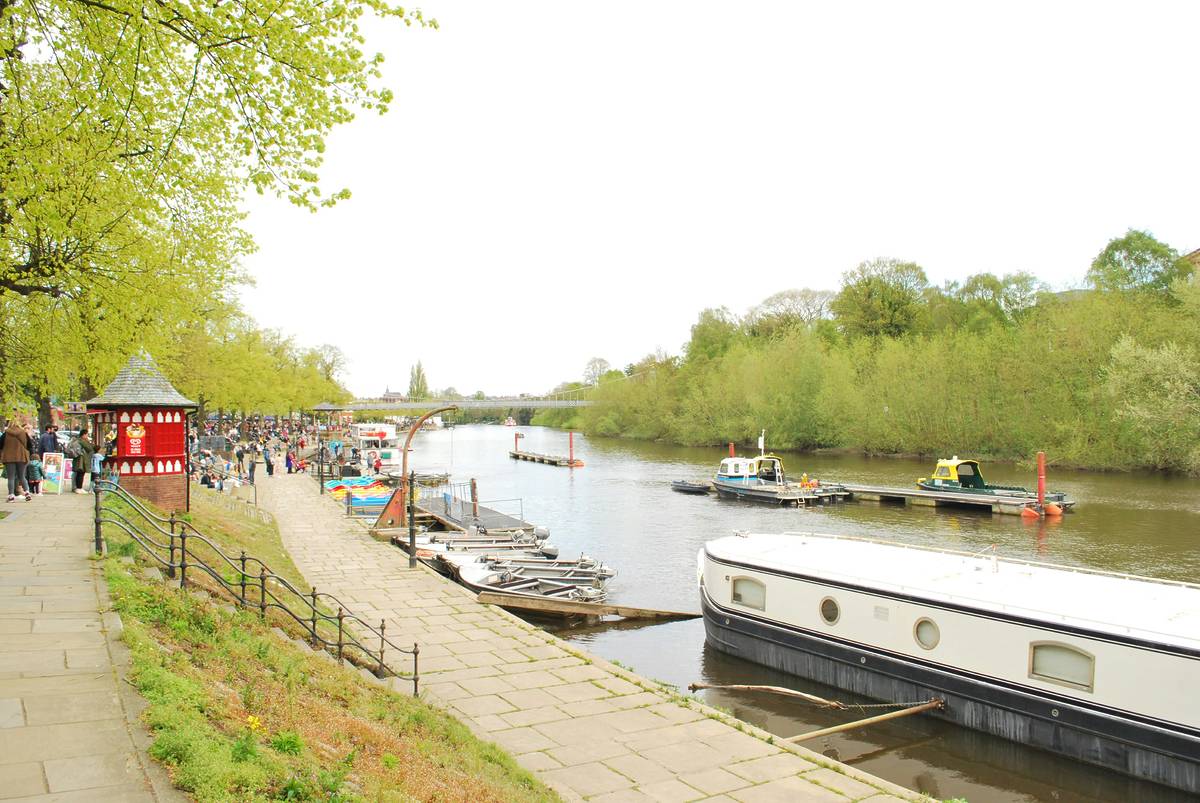 riverside of river dee in chester, one of the new bathing spots proposed in england