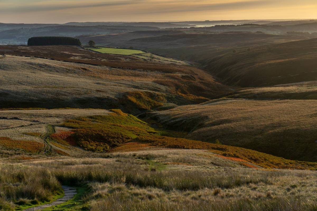 yorkshire moors in haworth bronte country