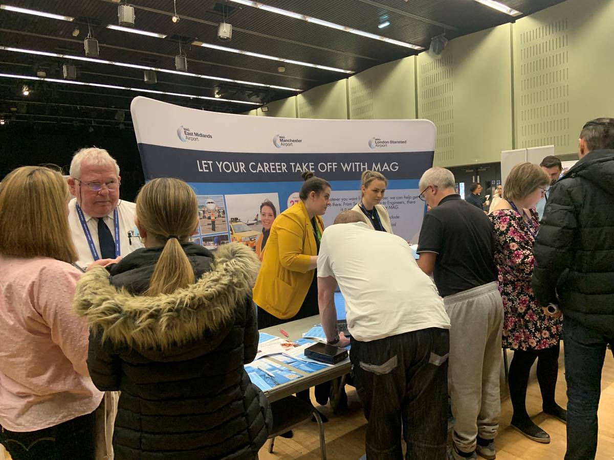 manchester airport jobs fair at the forum wythenshawe in march 2022