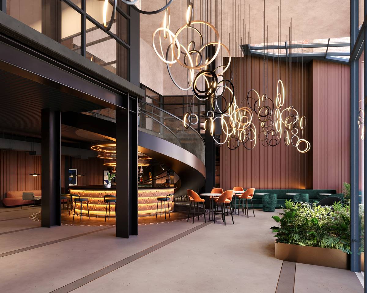 lobby hampton by hilton manchester