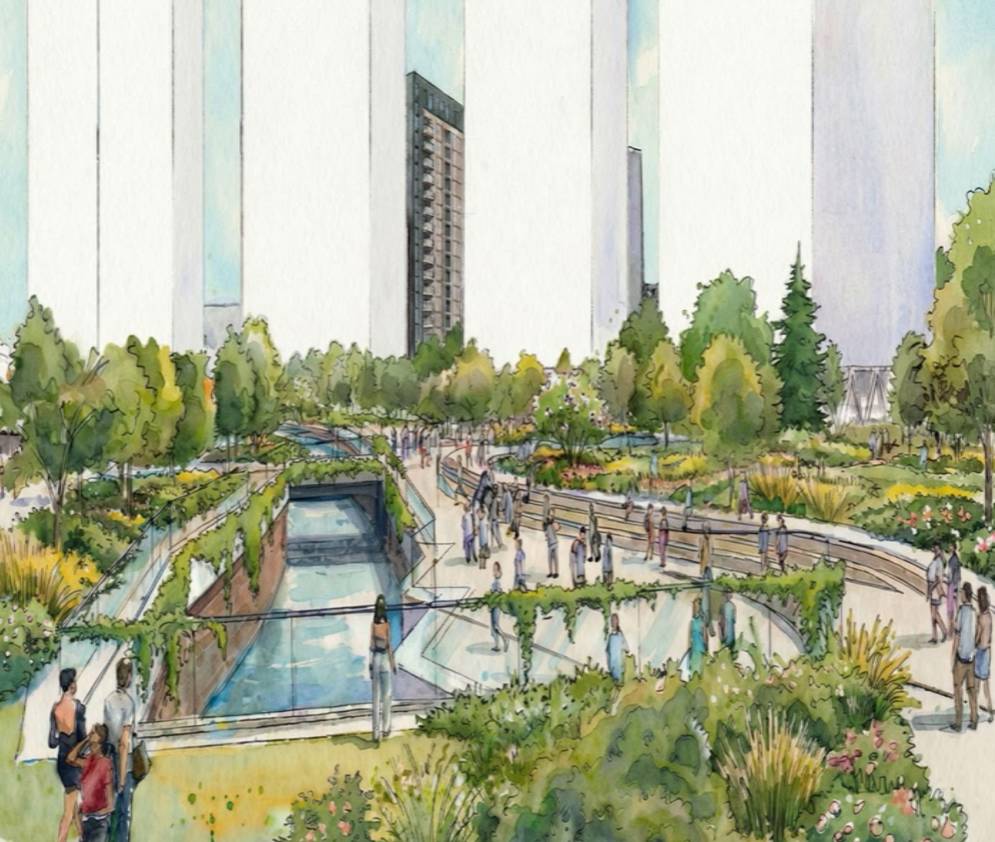 new urban park water street castlefield
