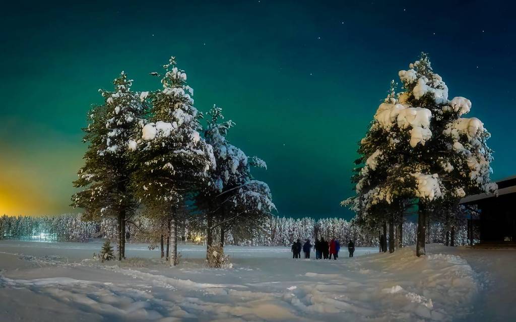 kuusamo northern lights finland lapland flights manchester