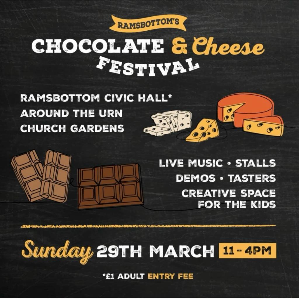 ramsbottom cheese and chocolate festival poster
