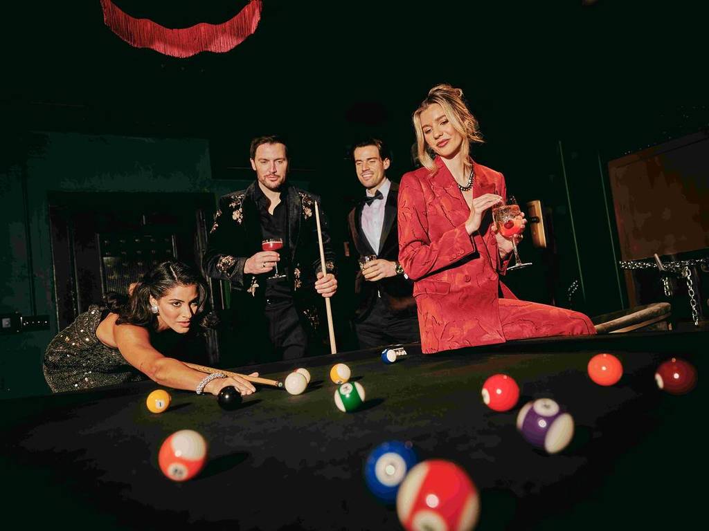 pool table at the strongroom at the rex