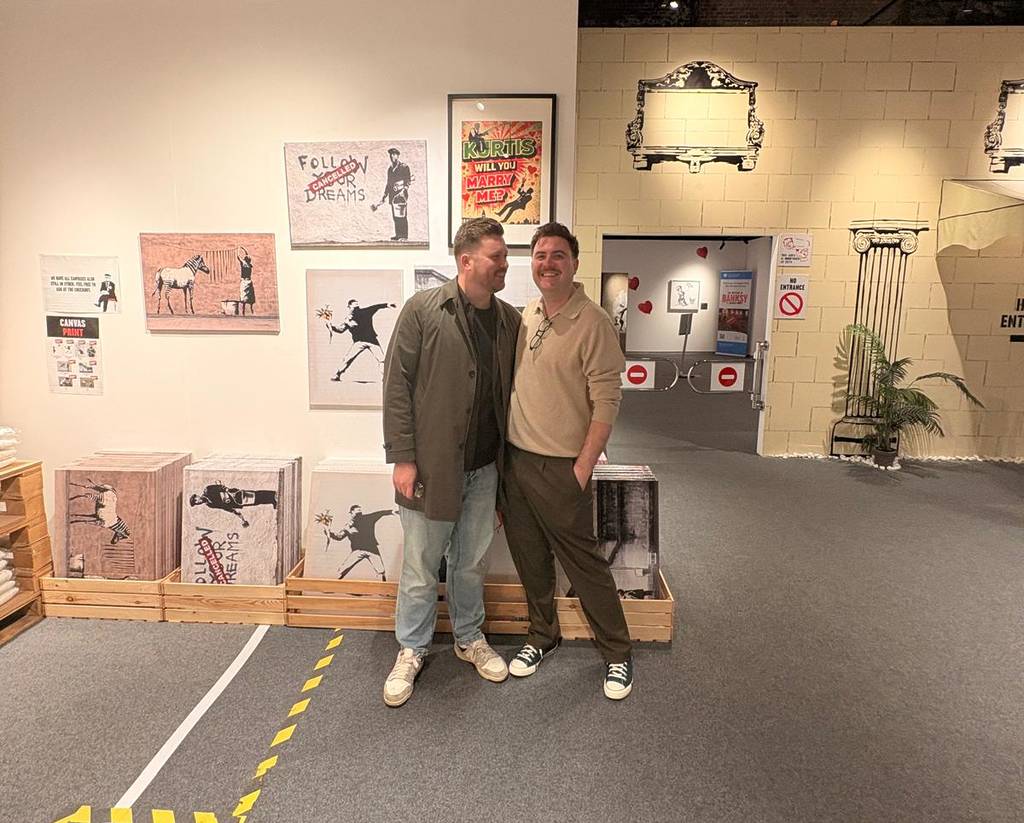 Europe’s biggest Banksy exhibition has become a hotspot for love as a surprise proposal steals the spotlight in Manchester over the weekend