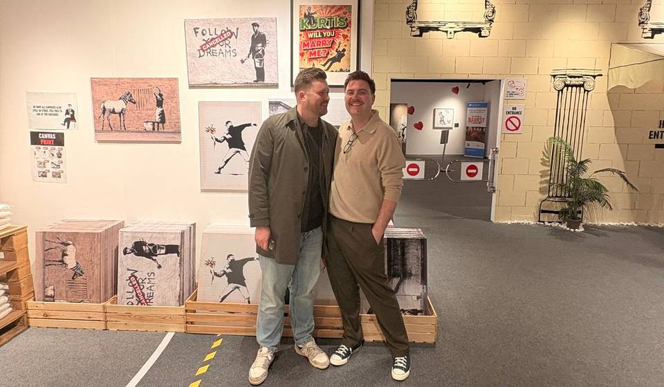 Europe’s biggest Banksy exhibition has become a hotspot for love as a surprise proposal steals the spotlight in Manchester over the weekend