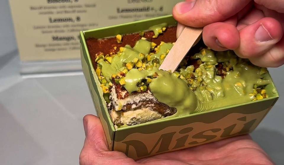 The viral Christmas Market tiramisu is now available all year round in Manchester — with 6 flavours including pistachio, Biscoff &amp; some tropical twists