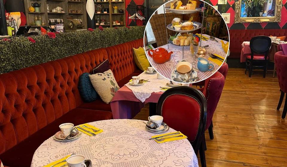 You can dine like the Queen of Hearts at this Alice in Wonderland-inspired Manchester tea room – with afternoon tea menus starting from £12