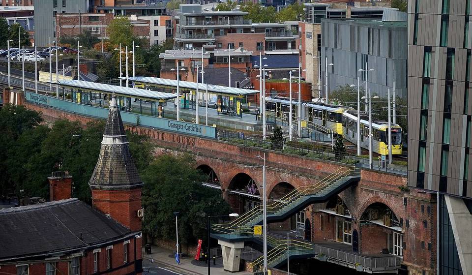 One of Manchester’s busiest tram lines has been extended, meaning this central stop is now served by 7 lines – the 6 stops you can now get to directly from the Trafford Centre