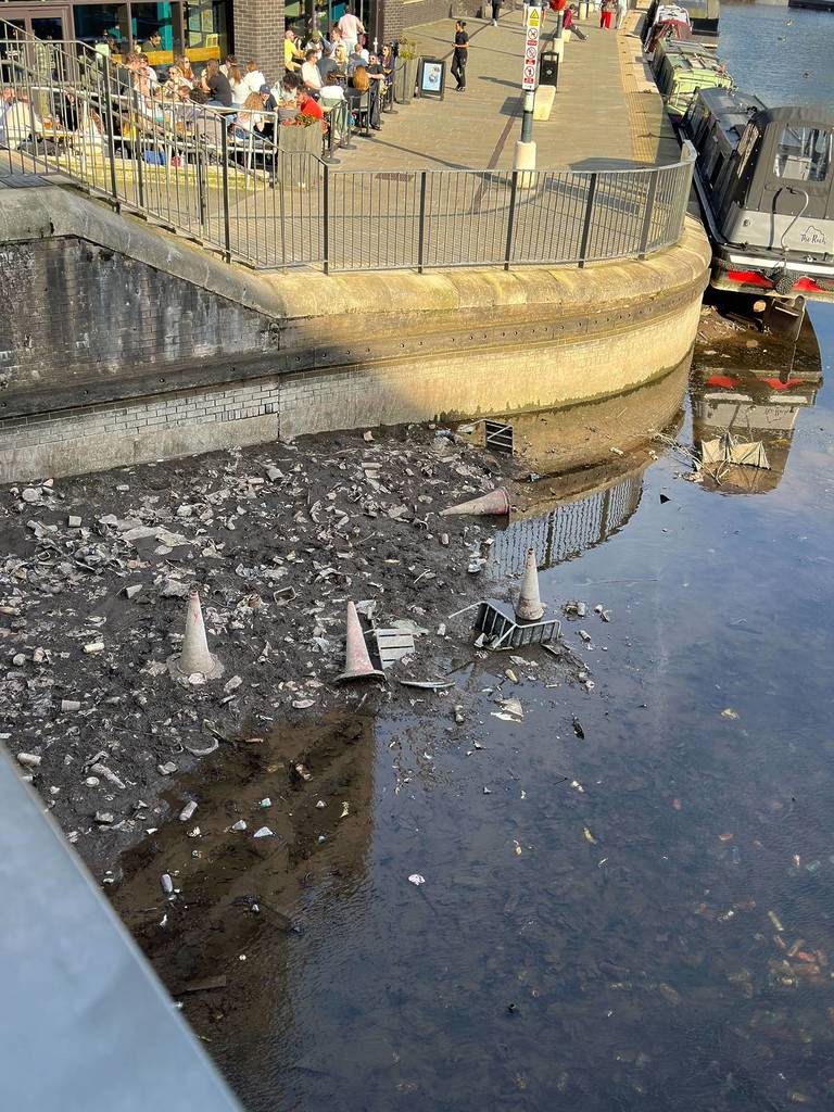 rochdale canal leak drained