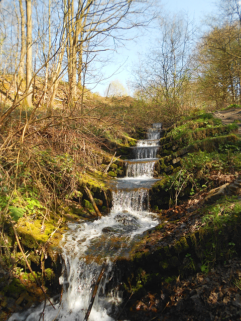 Waterfall on Yellow Brook, Haigh Country Park