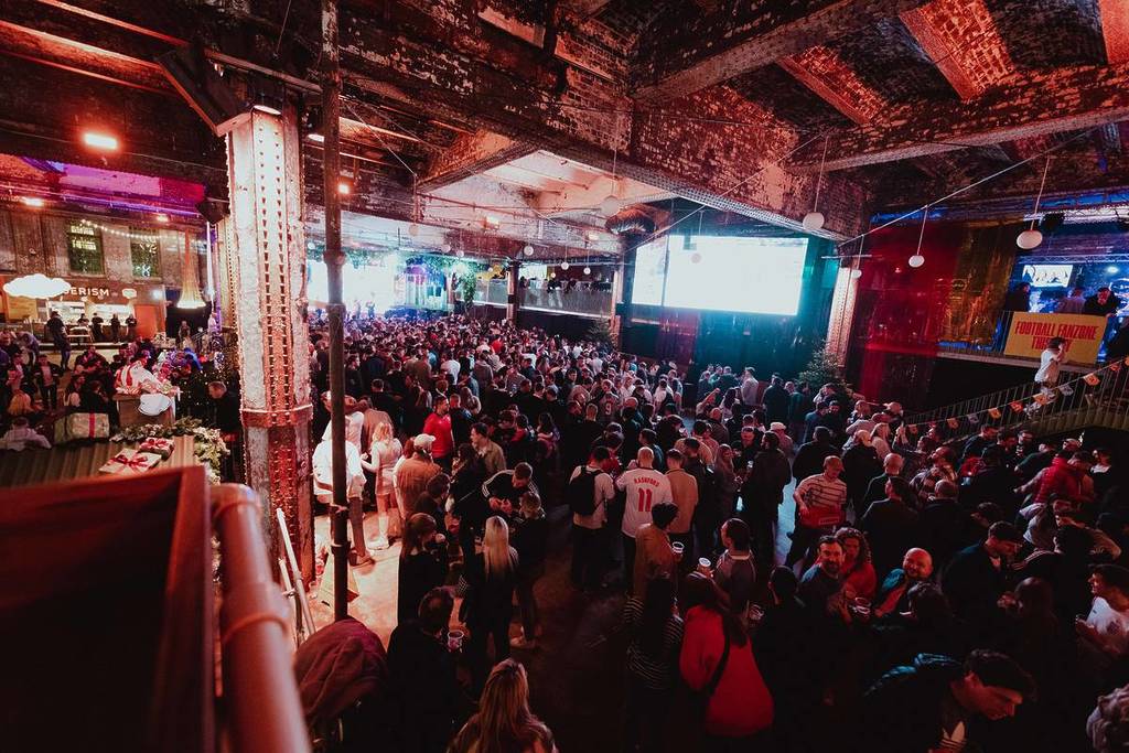 inside freight island in manchester, hosting world cup fan park