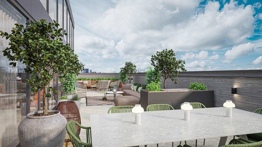private terrace at medlock hotel penthouse suite