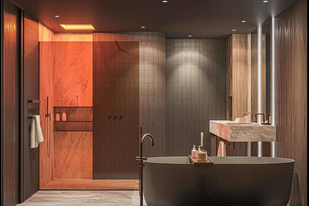 bathroom in penthouse