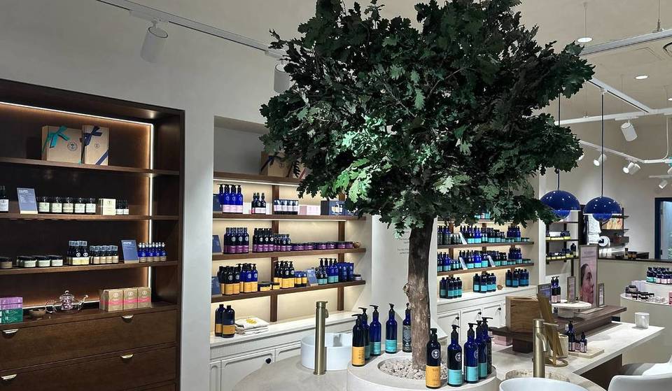Neal’s Yard Remedies has opened a ‘Store of the Future’ in Manchester Arndale – complete with a preserved oak tree, an aromatherapy wall &amp; beauty consultations