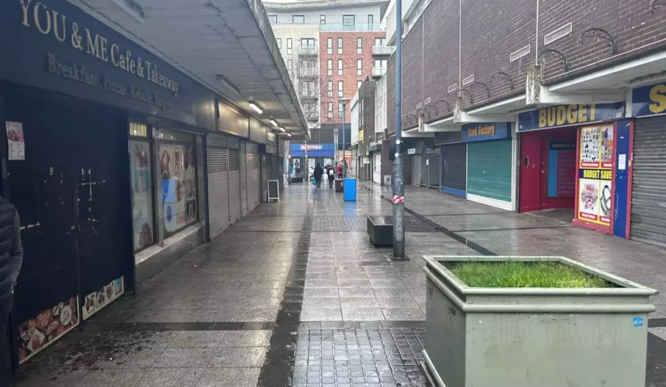 Demolition is starting on this iconic 1960s shopping centre in Greater Manchester to create a huge new market hall and green village square