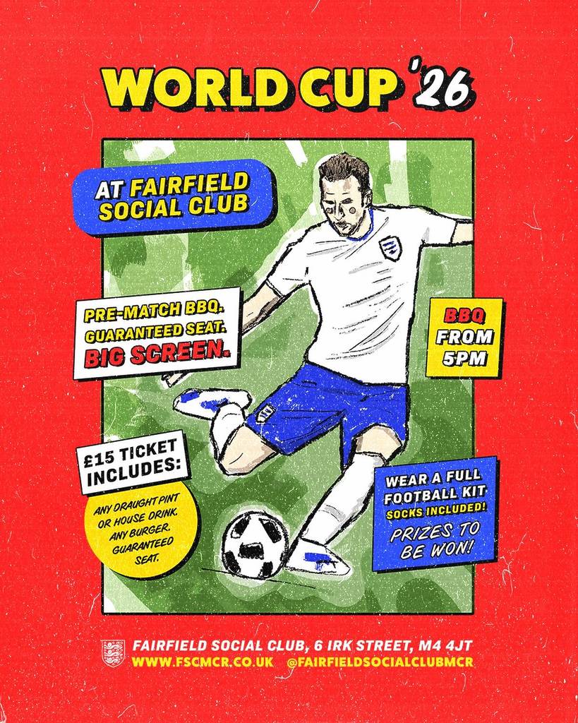 fairfield social club poster world cup