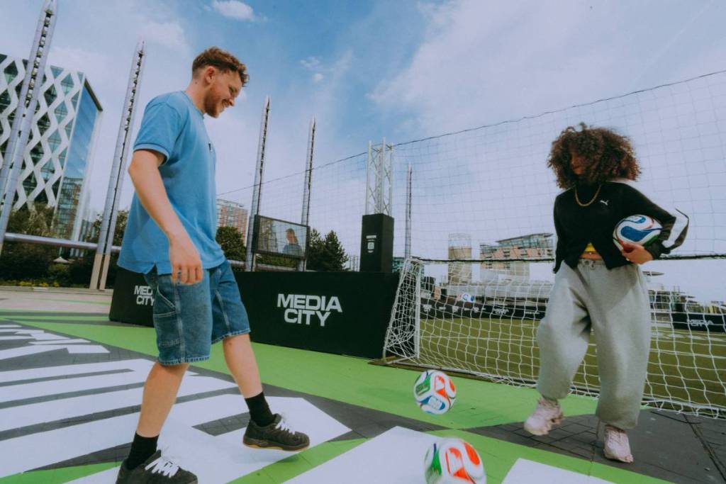 mediacity world cup playground screens pitches