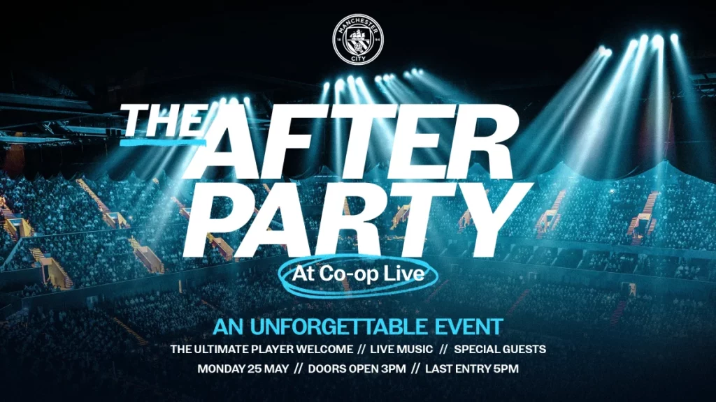 manchester city after party co-op live