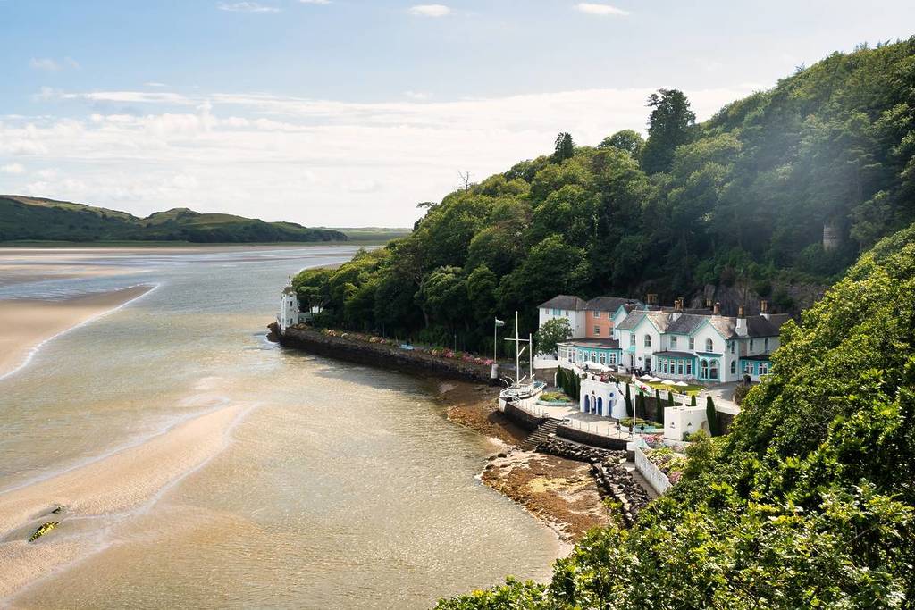 Portmeirion village in Wales UK