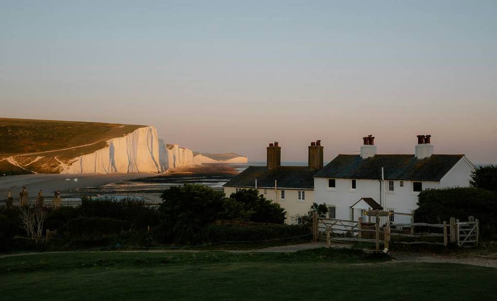 south downs cliffs sunset hikes